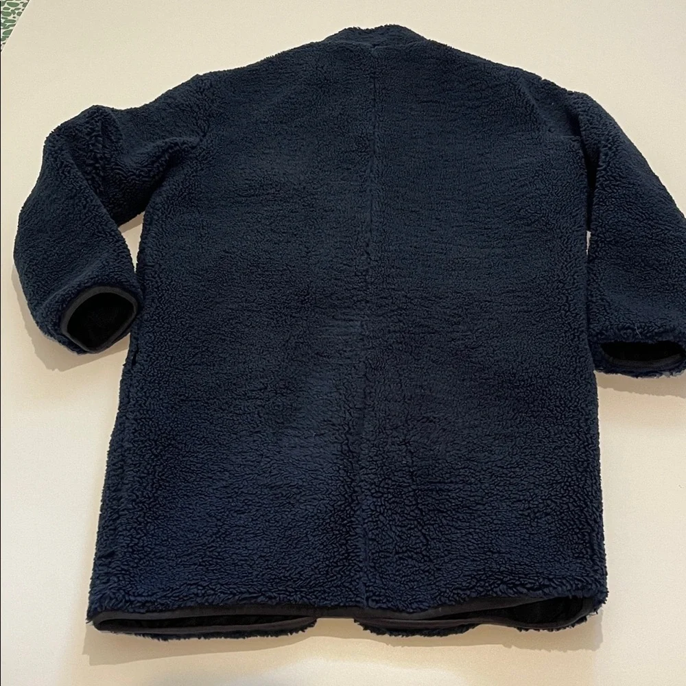 Backcountry Navy Sherpa Coat with Zip Pockets